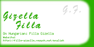 gizella filla business card